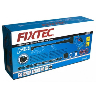 20В Беспроводная мойка выского давления Fixtec FCHPW20LX-2 22Bar 2 батареи(2000mAh)