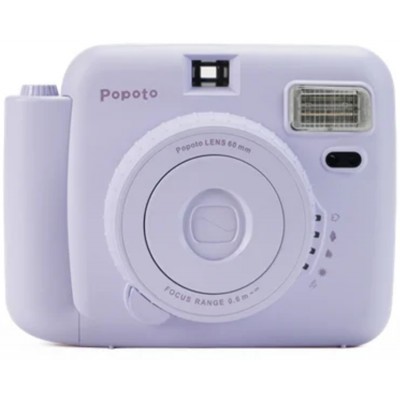 Фотоаппарат моментальной печати  Popoto instant camera mini lavender purple