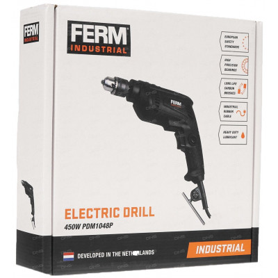 Дрель безударная Ferm PDM1048P 450W