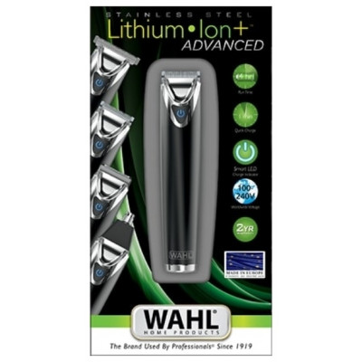 Триммер для усов и бороды Wahl Stainless Steel Trimmer Advanced серый