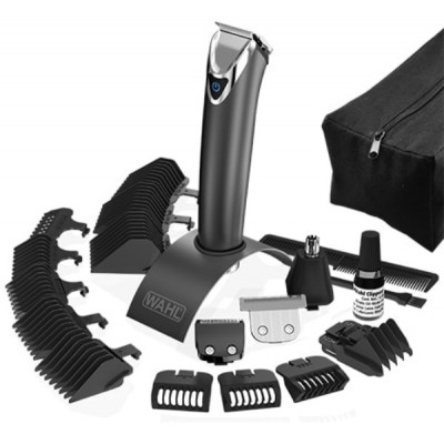 Триммер для усов и бороды Wahl Stainless Steel Trimmer Advanced серый