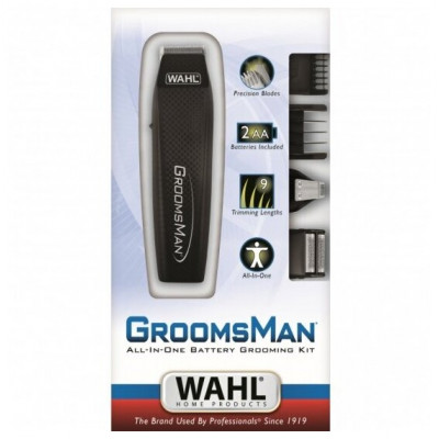 Триммер для усов и бороды Wahl Groomsman All in 1 Trimmer черный