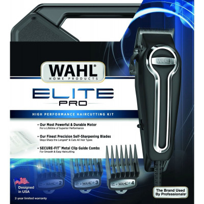 Машинка для стрижки волос Wahl Elite Pro черный