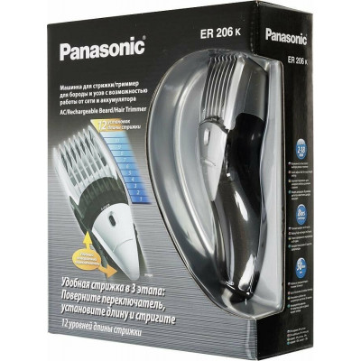 Panasonic ER206K520 Машинка для стрижки волос/триммер (акк.)