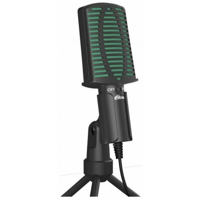 Настольный микрофон Ritmix RDM-126 черный-зеленый