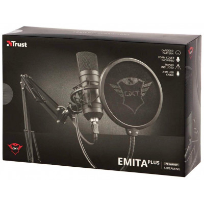 Студийный USB-микрофон Trust GXT 252 EMITA PLUS STREAMING MICROPHONE