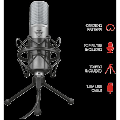 Студийный USB-микрофон Trust GXT 242 Lance Streaming