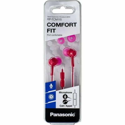 Panasonic RP-TCM115GCP Наушники-вкладыши с линейным микрофоном (розовый)