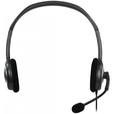 Наушники Гарнитура Stereo Headset H111, серая, длина кабеля 1,8 м, разъем 3,5 мм, микрофон с функц.