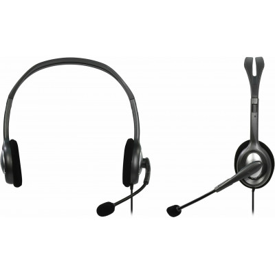 Наушники Гарнитура Stereo Headset H111, серая, длина кабеля 1,8 м, разъем 3,5 мм, микрофон с функц.