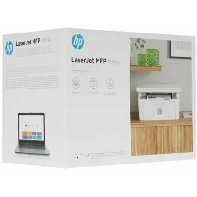 МФУ HP LaserJet MFP M141A, A4, print 600x600dpi, 21ppm, scan 600x600dpi, LCD, USB