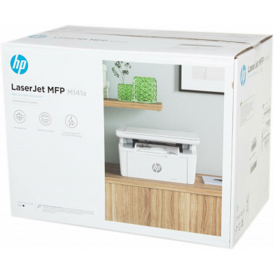 МФУ HP LaserJet MFP M141A, A4, print 600x600dpi, 21ppm, scan 600x600dpi, LCD, USB