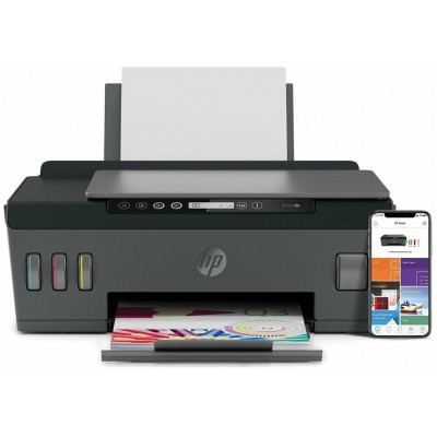 МФУ HP 1TJ09A Smart Tank 515 AiO Printer, A4, печать 1200dpi, копир 600dpi, сканер 1200dpi, USB, Wi-Fi, Bluetooth LE