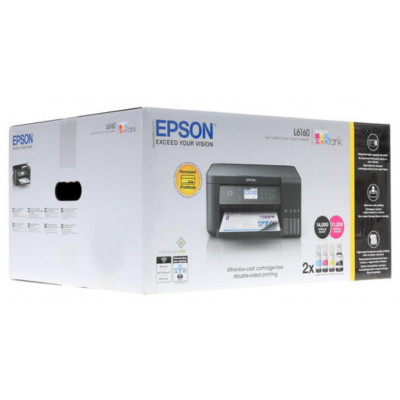 МФУ Epson L6160 C11CG21404 A4, Печать:4800x1200dpi, Сканер:1200x2400 dpi, Копир:1200x2400 dpi, USB