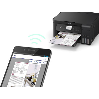 МФУ Epson L6160 C11CG21404 A4, Печать:4800x1200dpi, Сканер:1200x2400 dpi, Копир:1200x2400 dpi, USB