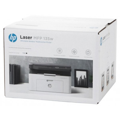 МФУ HP 4ZB83A Laser MFP 135w Printer (A4) Printer/Scanner/Copier 1200 dpi 20 ppm 128 MB 600 MHz