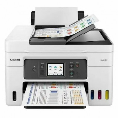 МФУ Canon MAXIFY GX4040  (A4, Printer/Scanner/Copier/FAX, 600x1200 dpi, inkjet, Color, 18 ppm, tray 100+250 pages, LCD Color (6,7 см), USB 2.0, LAN, WIFI cart. GI-46)