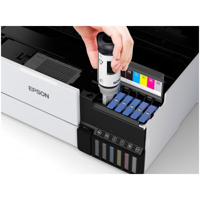 МФУ струйное Epson EcoTank L8160, цветн., A4, белый