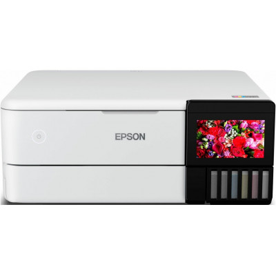 МФУ струйное Epson EcoTank L8160, цветн., A4, белый