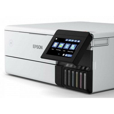 МФУ струйное Epson EcoTank L8160, цветн., A4, белый