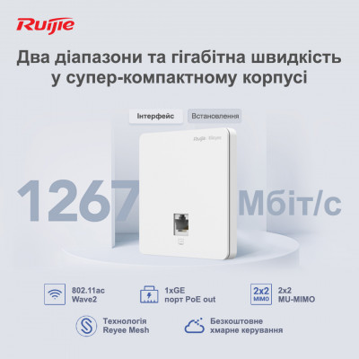 WiFi Точка доступа Ruijie | Reyee RG-RAP1200(F)