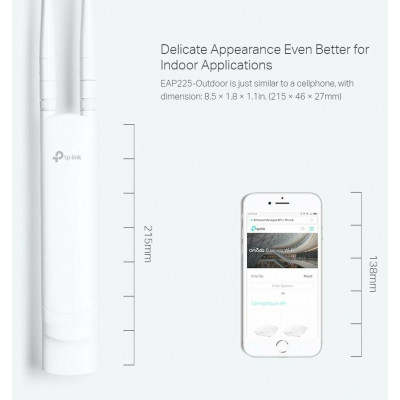 TP-Link EAP225-Outdoor(EU) Гигабитная двухдиапазонная потолочная точка доступа AC-1200