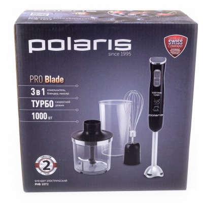 Блендер ручной  Polaris PHB 1072 черный