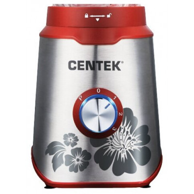 Блендер настольный Centek CT-1327 1000Вт, СТЕКЛЯННЫЙ СТАКАН, стальн. корпус