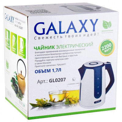 Galaxy GL 0207  Чайник электрический, черный