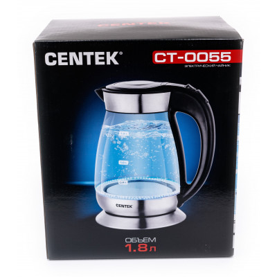 Чайник Centek CT-0055 стекло, 1.8л