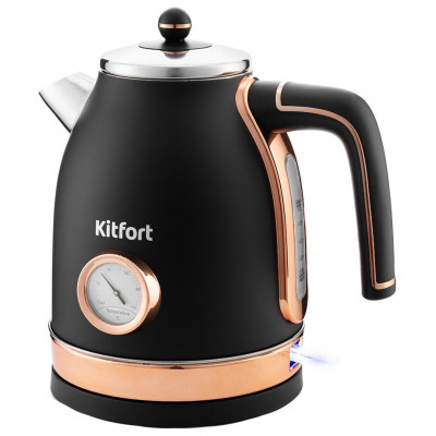 Чайник Kitfort КТ-6102-2 черный с золотом