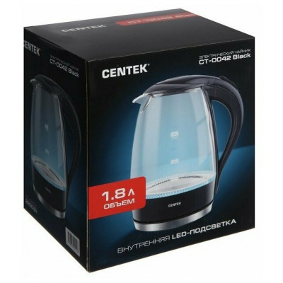 Чайник Centek CT-0042 Violet стекло, 1.8л