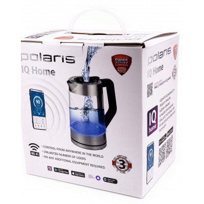 Электрочайник Polaris PWK 1720CGLD WIFI IQ Home Синий