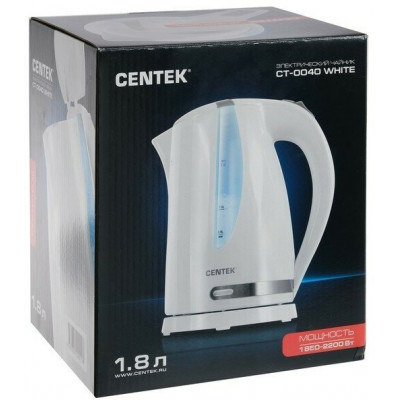 Чайник Centek CT-0040 White 1.8л