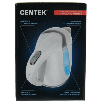 Чайник Centek CT-0040 White 1.8л