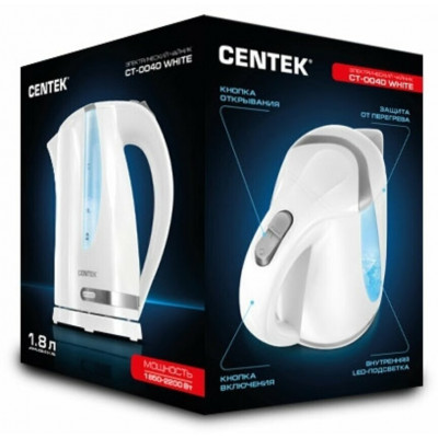 Чайник Centek CT-0040 White 1.8л