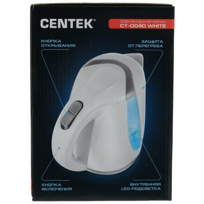 Чайник Centek CT-0040 White 1.8л