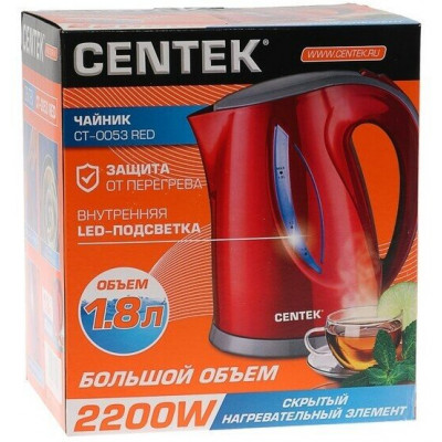 Чайник Centek CT-0053 Red 1.8л