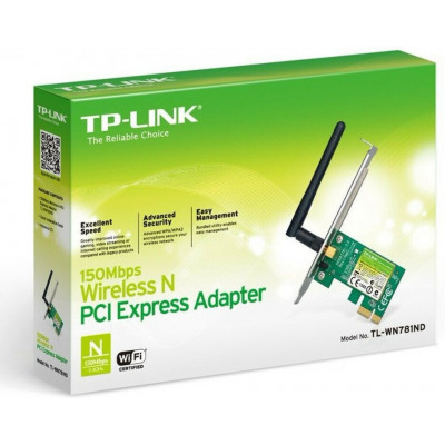 TP-Link TL-WN781ND Беспроводной сетевой адаптер PCI Express 150Мб/с