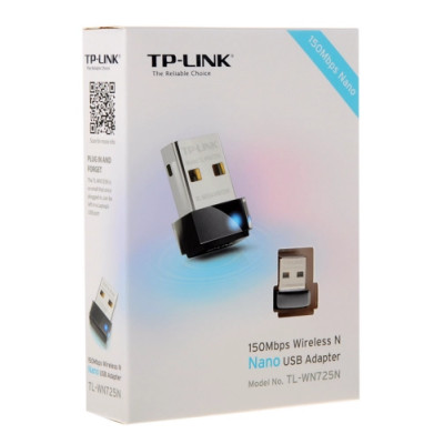 TP-Link TL-WN725N(RU) Беспроводной Nano USB-адаптер серии N, скорость до 150 Мбит/с