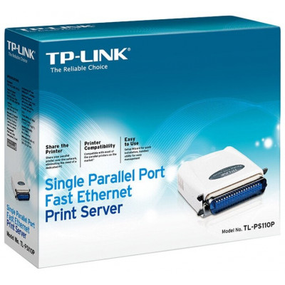 TP-Link TL-PS110P Принт-сервер с 1 параллельным портом и 1 портом Fast Ethernet