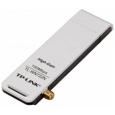 TP-Link TL-WN722N(RU) Беспроводной 150 Мбит/с USB-адаптер повышенной мощности