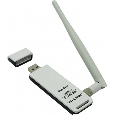 TP-Link TL-WN722N(RU) Беспроводной 150 Мбит/с USB-адаптер повышенной мощности