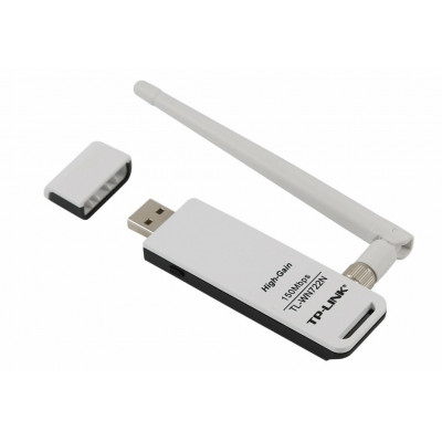 TP-Link TL-WN722N(RU) Беспроводной 150 Мбит/с USB-адаптер повышенной мощности