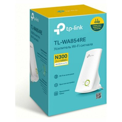 TP-Link TL-WA854RE(RU) Универсальный усилитель беспроводного сигнала, скорость до 300 Мбит/с