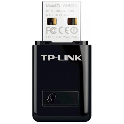 TP-Link TL-WN823N(RU) Беспроводной сетевой мини USB-адаптер серии N, скорость до 300 Мбит/с