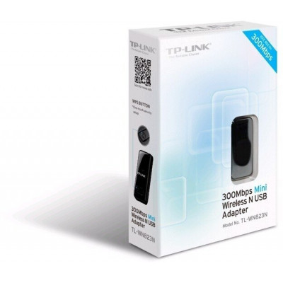 TP-Link TL-WN823N(RU) Беспроводной сетевой мини USB-адаптер серии N, скорость до 300 Мбит/с