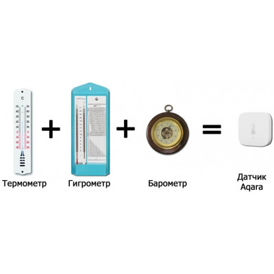 Датчик температуры (влажности)Aqara Temperature & Humidity & Atmospheric Pressure Sensor