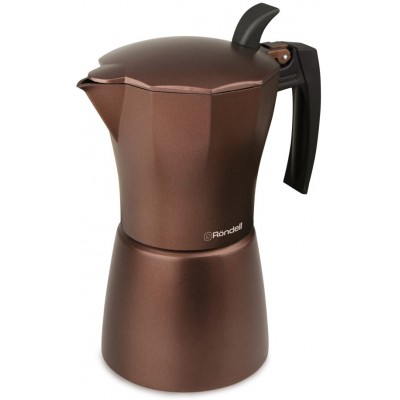 Гейзерная кофеварка Rondell Kortado RDA-399, 9 чашек, коричневого цвета