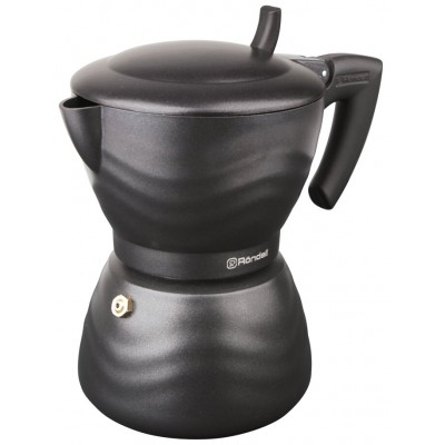 Гейзерная кофеварка Rondell Walzer RDA-432, 6 чашек, серо-чёрного цвета